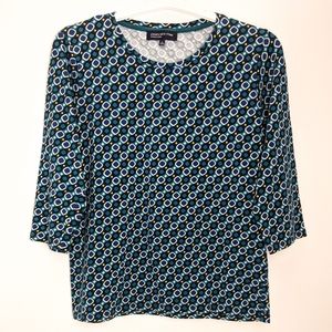 Jones New York Stretch Blouse Tunic Top XL
